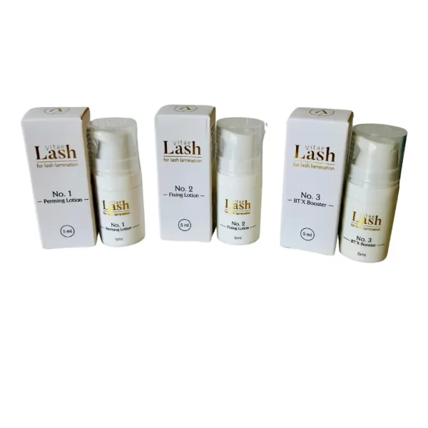 LASH VITAE eyelash lamination system – main 3 products ( 1, 2, 3 steps)